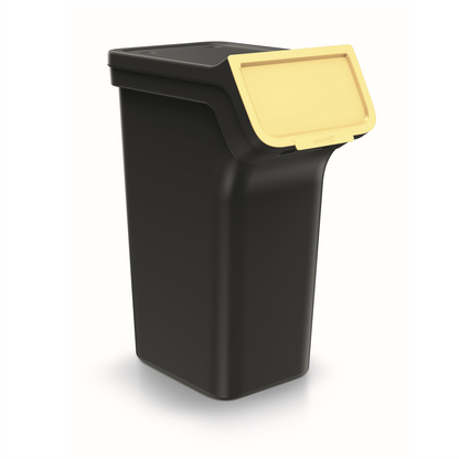 25L STACKBOX Q Waste Separation Bins - Set of 4 - Black