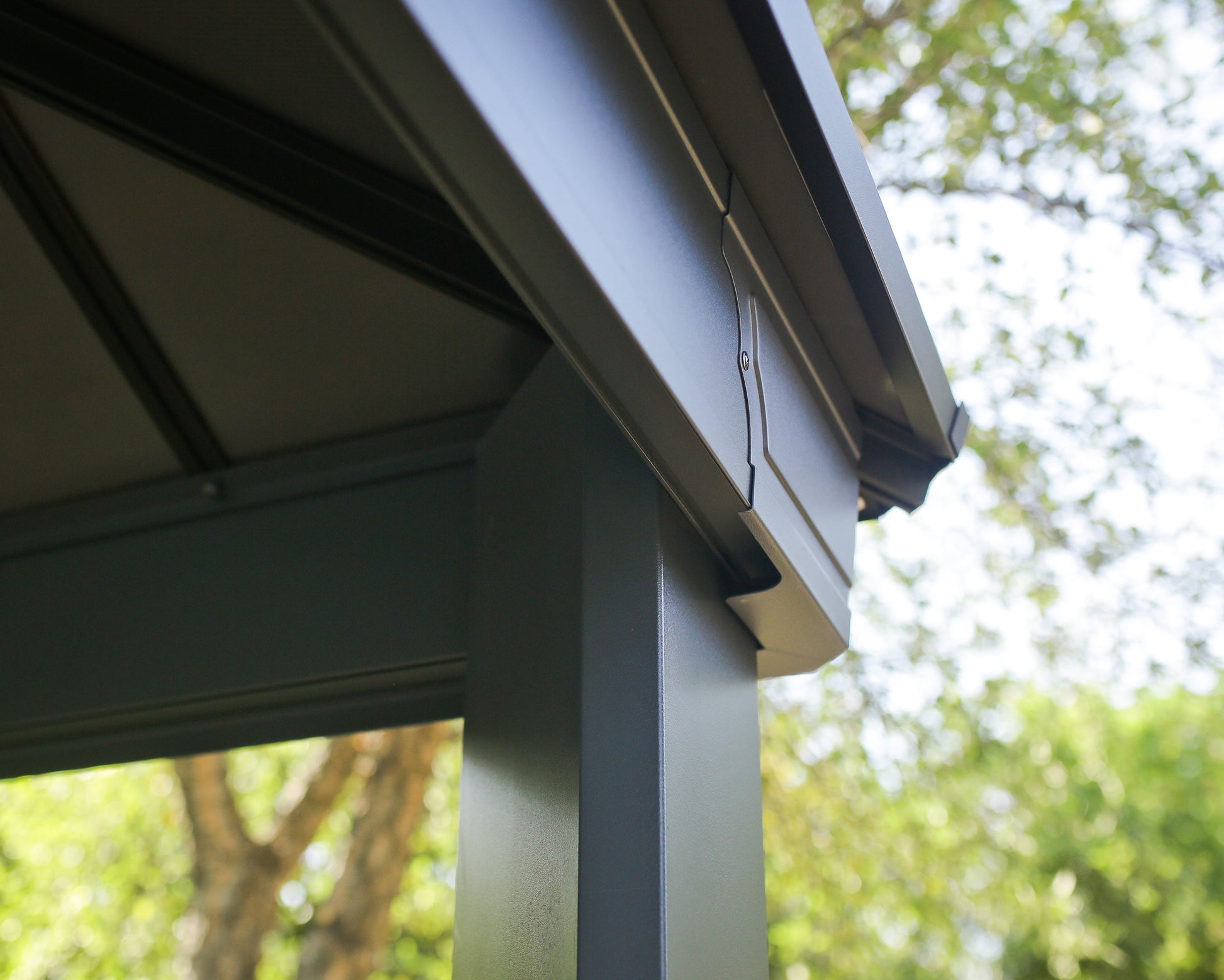 Dallas Gazebo 3.6m x 6.1m - Grey Frame With Grey Roof