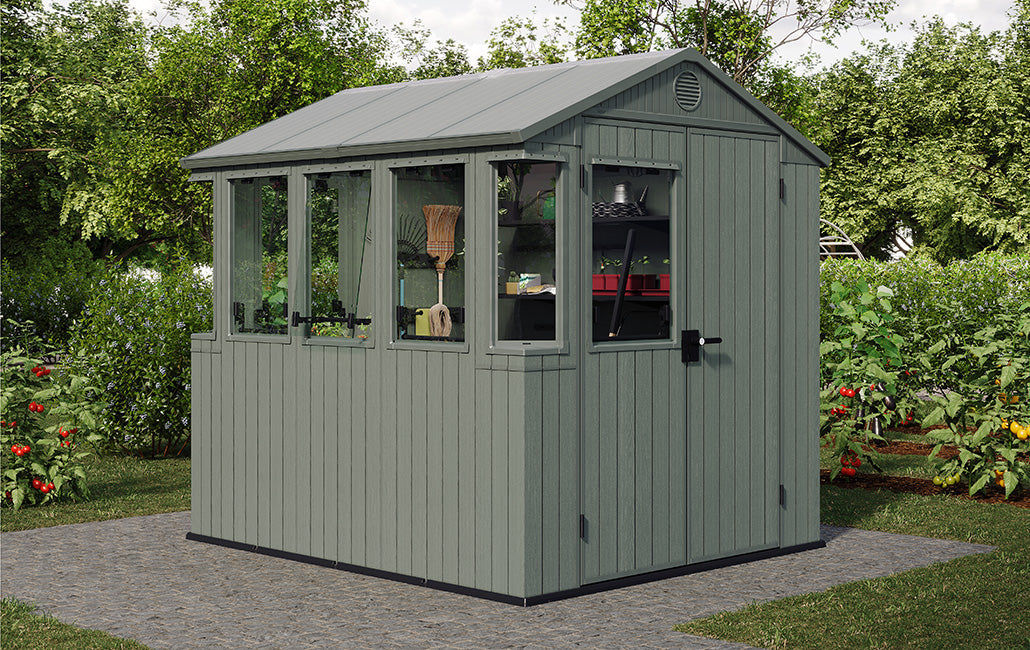 PRE ORDER: SEP. - Keter Potting 6x8 Shed - Green (1.9 x 2.4m)