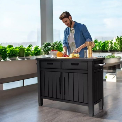 Keter Unity XL Drawers Outdoor Buffet Cabinet