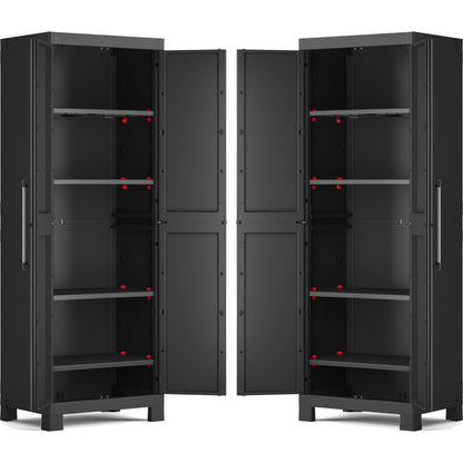 Keter Detroit Tall Cabinet - 2 Pack