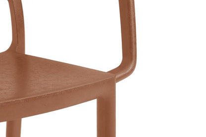 PRE ORDER: SEP. - Keter Metaline Metal Look Dining Chair: Terracotta - 6 Pack