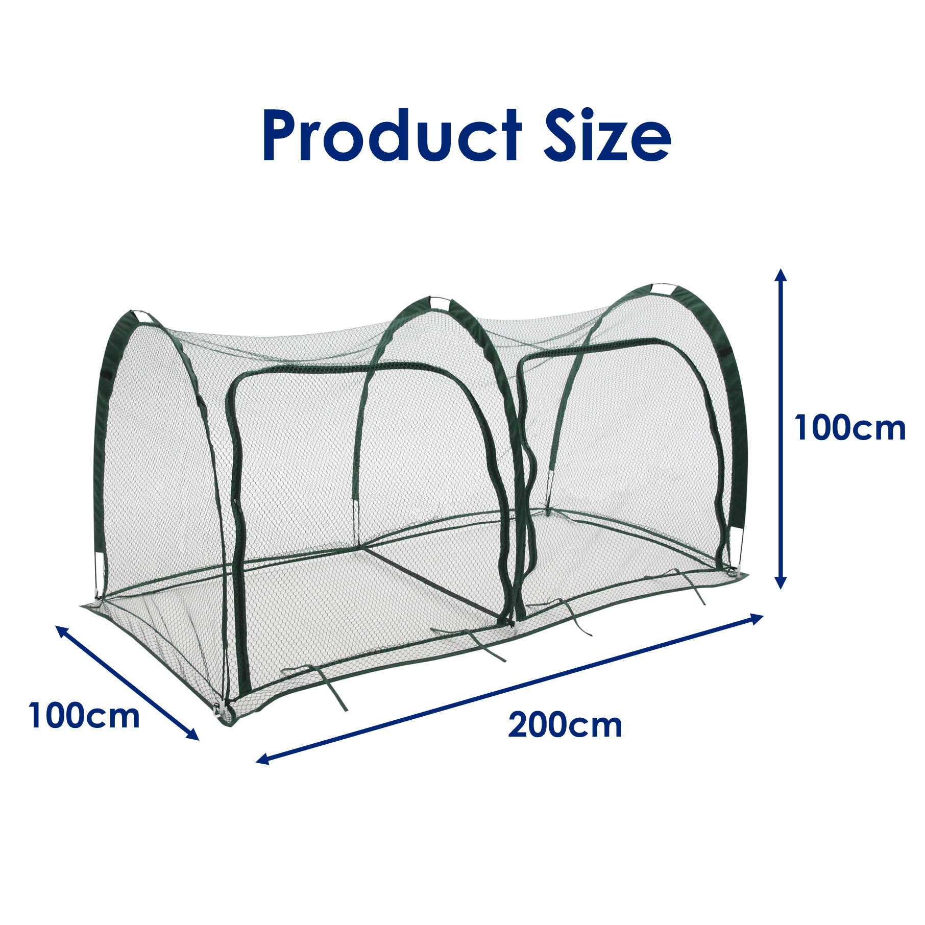 PRE ORDER: DEC. - 2m BIG HOLE NET Garden Tunnel - mazeproducts