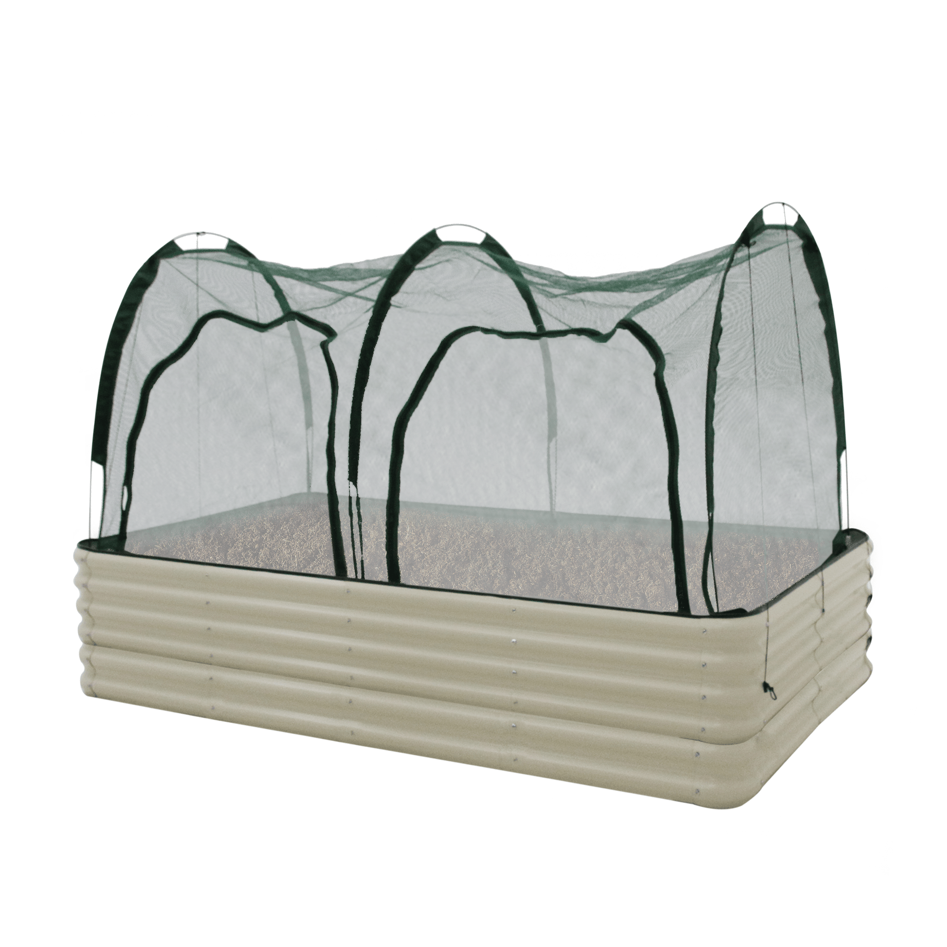 Raised Garden Bed (Height 43cm) with 2m Net Tunnel - mazeproducts