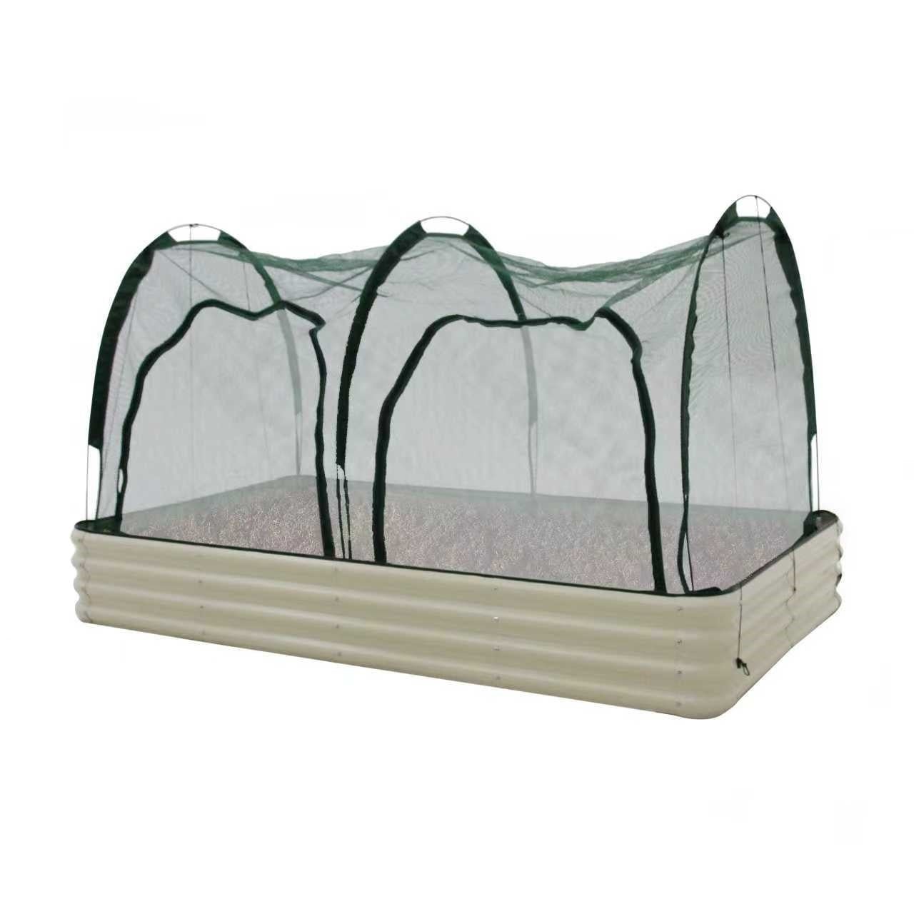 Raised Garden Bed (Height 29cm) with 2m Net Tunnel - mazeproducts