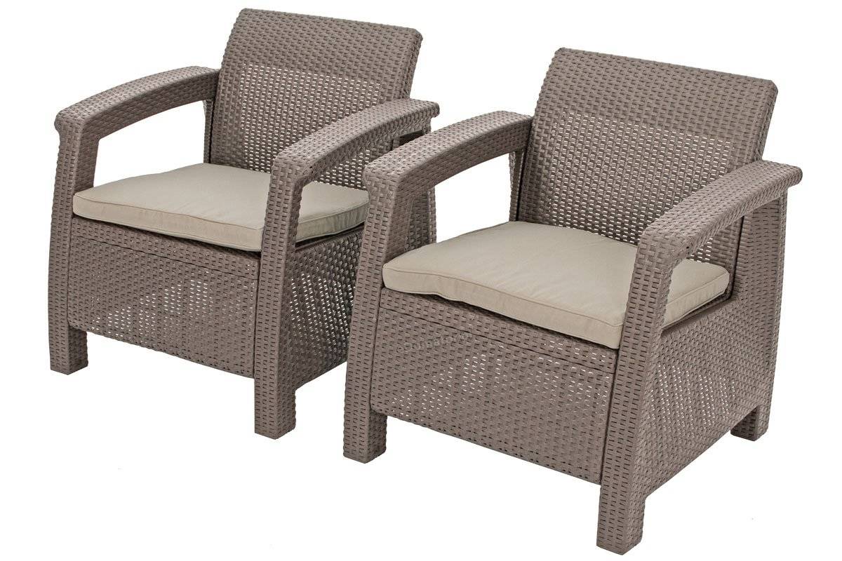 Keter Corfu 4 Seater Lounge Set - Cappuccino