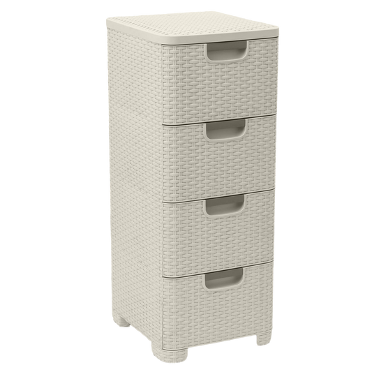 Curver Style Storage 4 Drawer Set - White (14L)