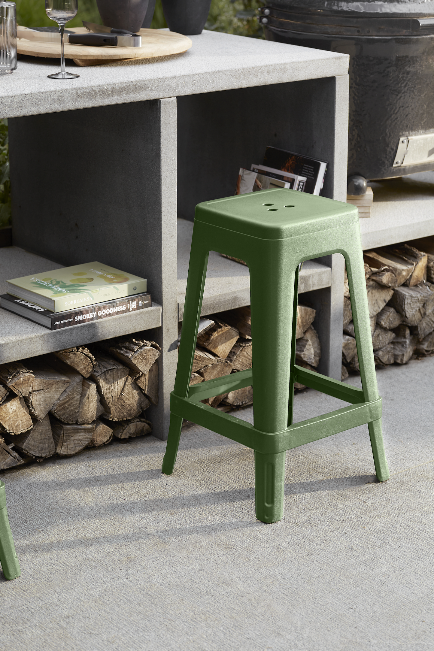 Keter Lucca Indoor/Outdoor Bar Stool - Green