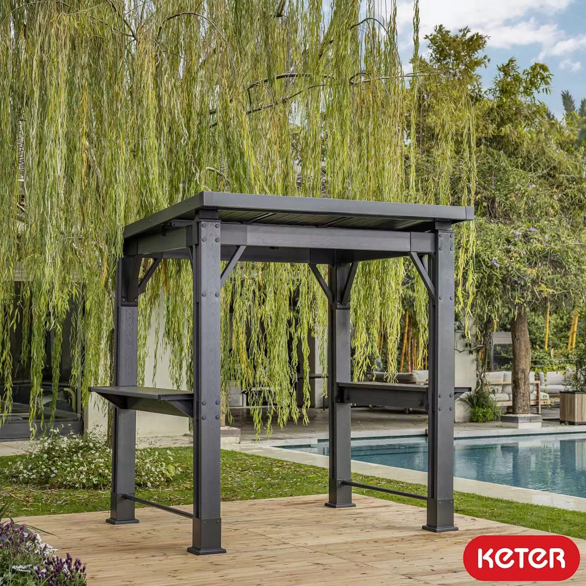 PRE ORDER: SEP. - Keter Grill Gazebo - Grey
