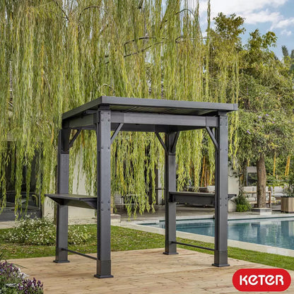PRE ORDER: SEP. - Keter Grill Gazebo - Grey