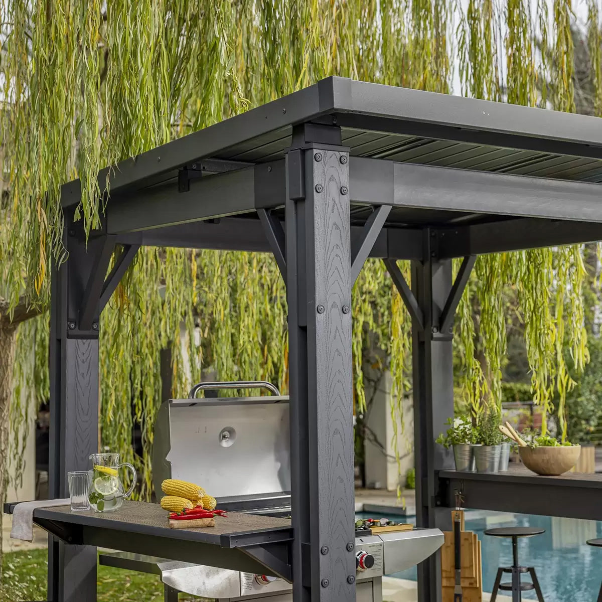 PRE ORDER: SEP. - Keter Grill Gazebo - Grey