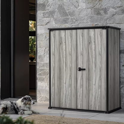 PRE ORDER: SEP.- Keter Signature Vertical Shed - Stormgrey Look
