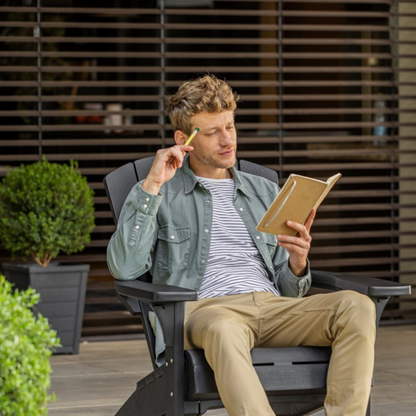 PRE ORDER: NOV. - Keter Troy (no cup holder) Adirondack - Graphite