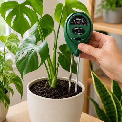 3 in 1 soil pH moisture meter