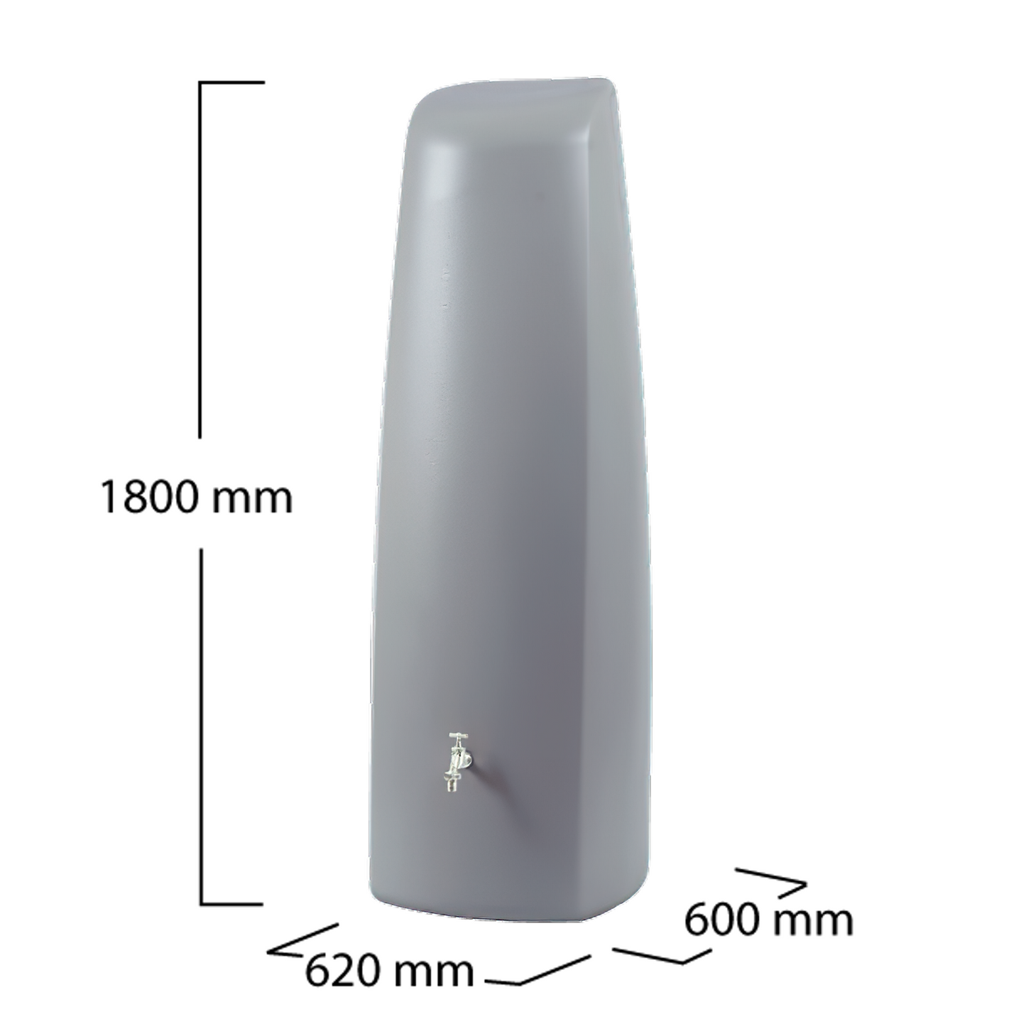 400L ELEGANCE Wall MINItank - Grey