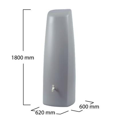400L ELEGANCE Wall MINItank - Grey