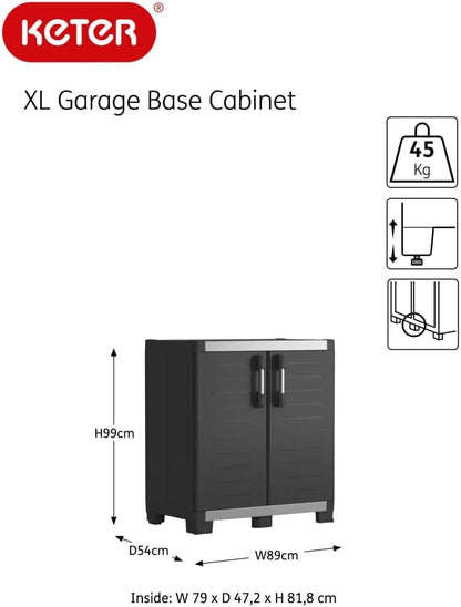 Keter XL Base/ XL Tall Storage Cabinets (Bundle) - mazeproducts