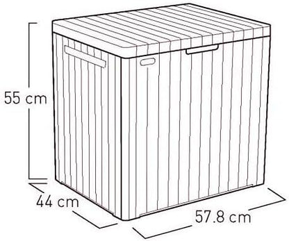 Keter City Box - 113L Outdoor Storage Box - 2 PACK