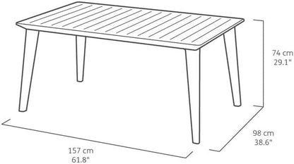 Keter Lima Dining Table - Graphite