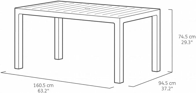 Keter Melody Dining Table - White