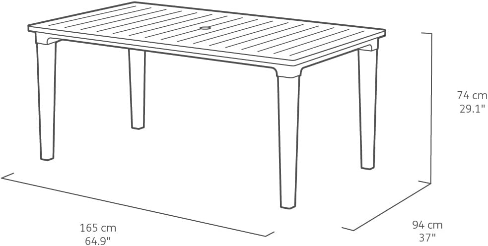 Keter Futura Dining Table - White