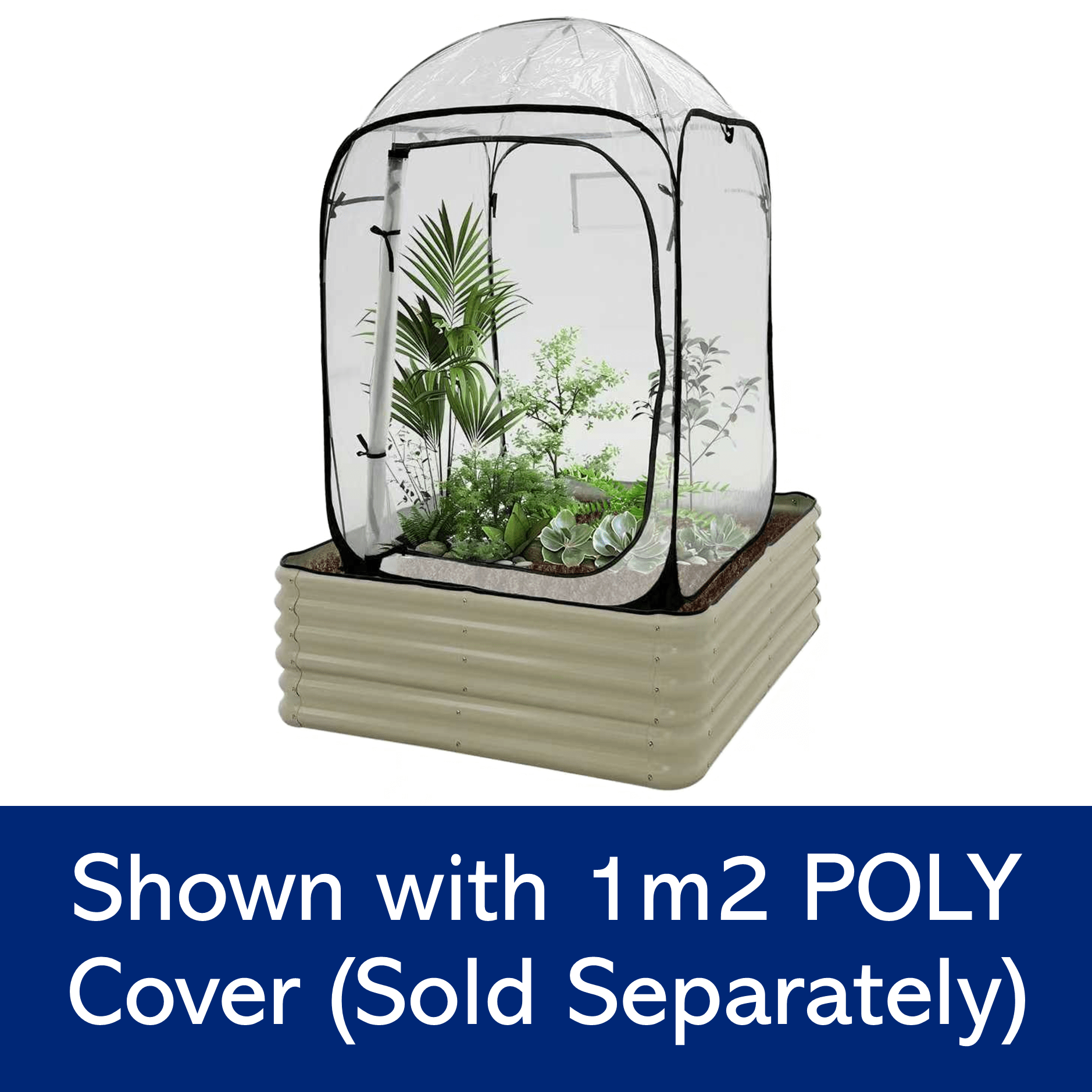 PRE ORDER: DEC. - Raised Garden Bed - W125 x D125 x H43cm - mazeproducts