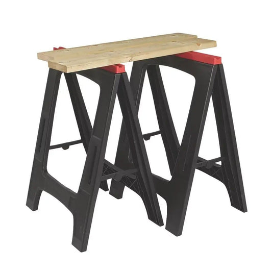 Keter Folding Sawhorse Twin Pack - mazeproducts
