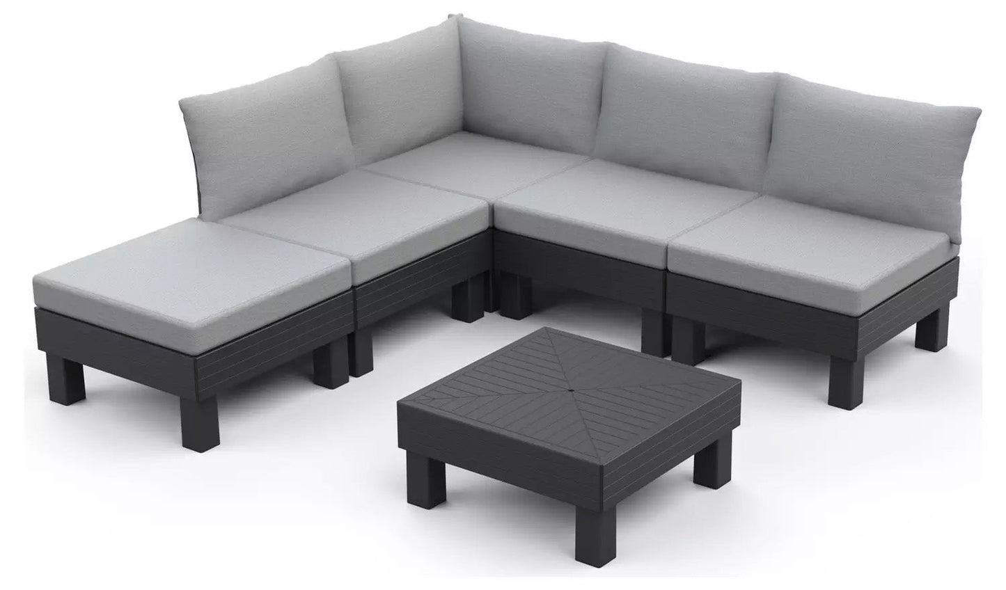 Keter Elements 5 Seater Modular Lounge Set