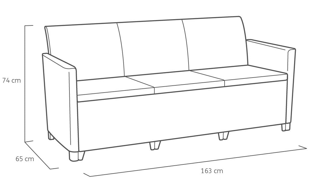 Keter Claire 5 Seater Set with Lyon Table & Storage