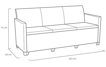 Keter Claire 5 Seater Set with Lyon Table & Storage
