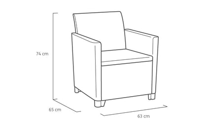 Keter Claire 4 Seater Set