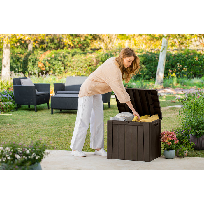 Keter Urban Box - 2 in 1: 113L Storage box / Seat - 2 Pack