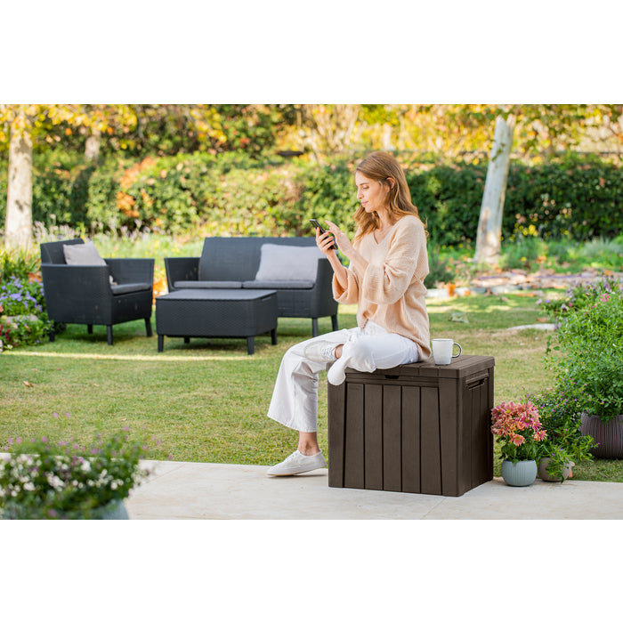 Keter Urban Box - 2 in 1: 113L Storage box / Seat - 2 Pack