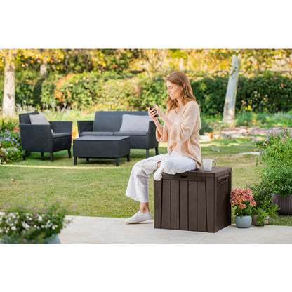Keter Urban Box - 2 in 1: 113L Storage box / Seat - 2 Pack