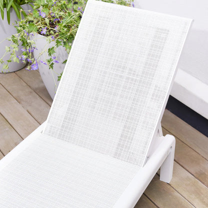 PRE ORDER: SEP. - Keter Mallorca Outdoor Sun Lounger - White