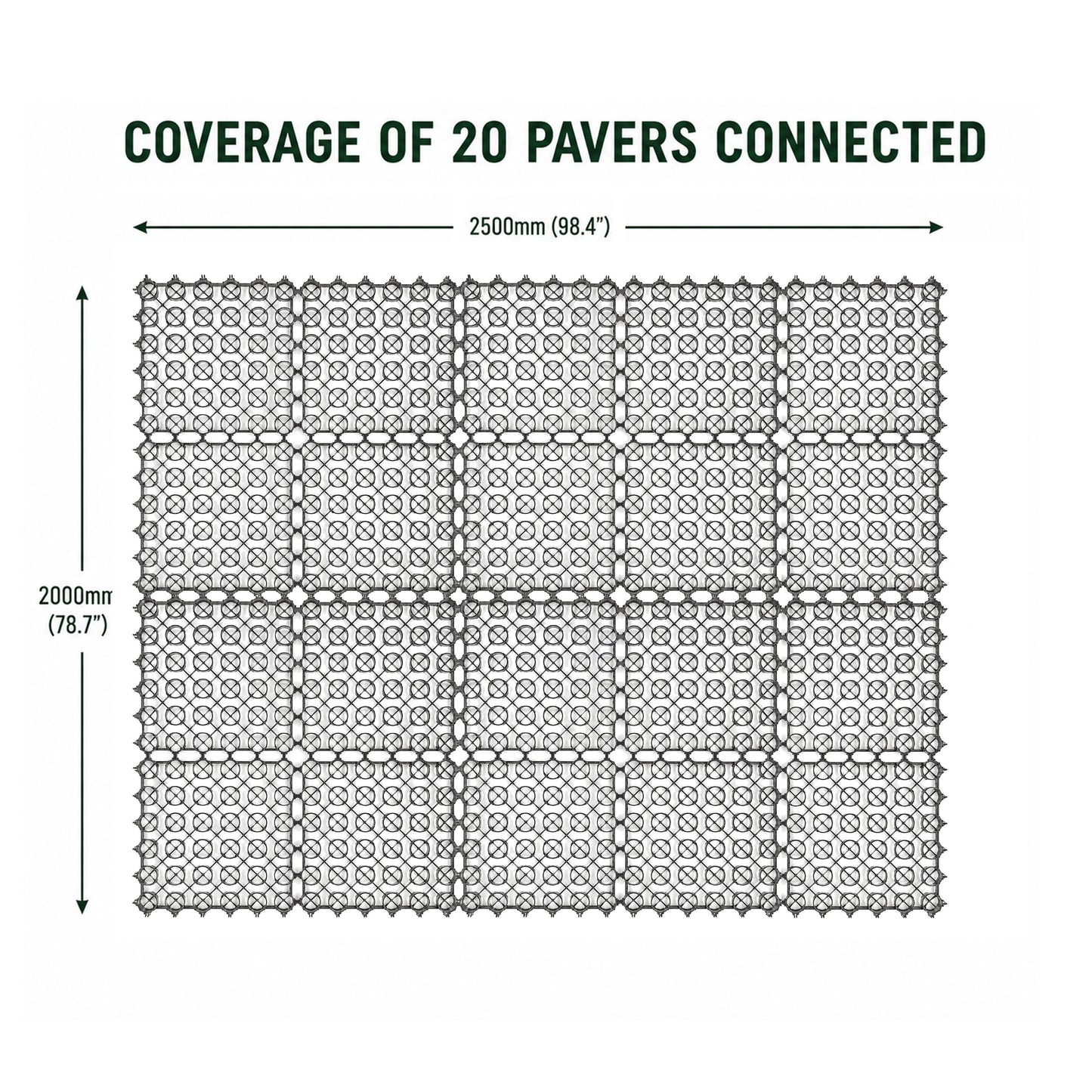 4cm Grass & Gravel Paver