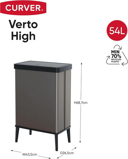 PRE ORDER: SEP. - Curver Verto High Bin - Grey