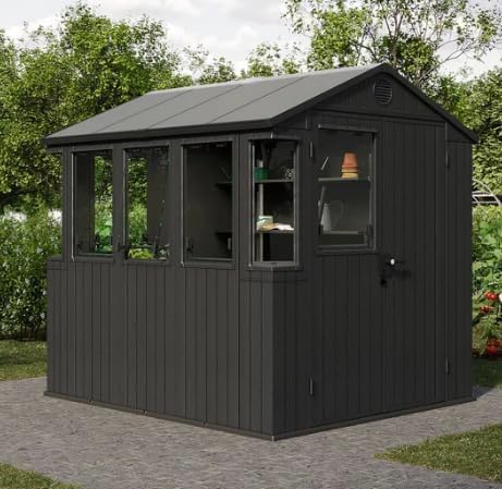 PRE ORDER: SEP. - Keter Potting 6x8 Shed - Dark Grey (1.9 x  2.4m)