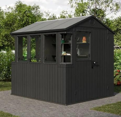 PRE ORDER: SEP. - Keter Potting 6x8 Shed - Dark Grey (1.9 x  2.4m)