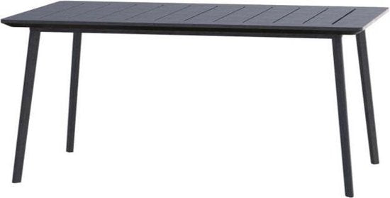 Keter Metaline Metal Look Dining Set: Black