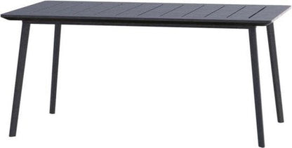 Keter Metaline Metal Look Dining Set: Black