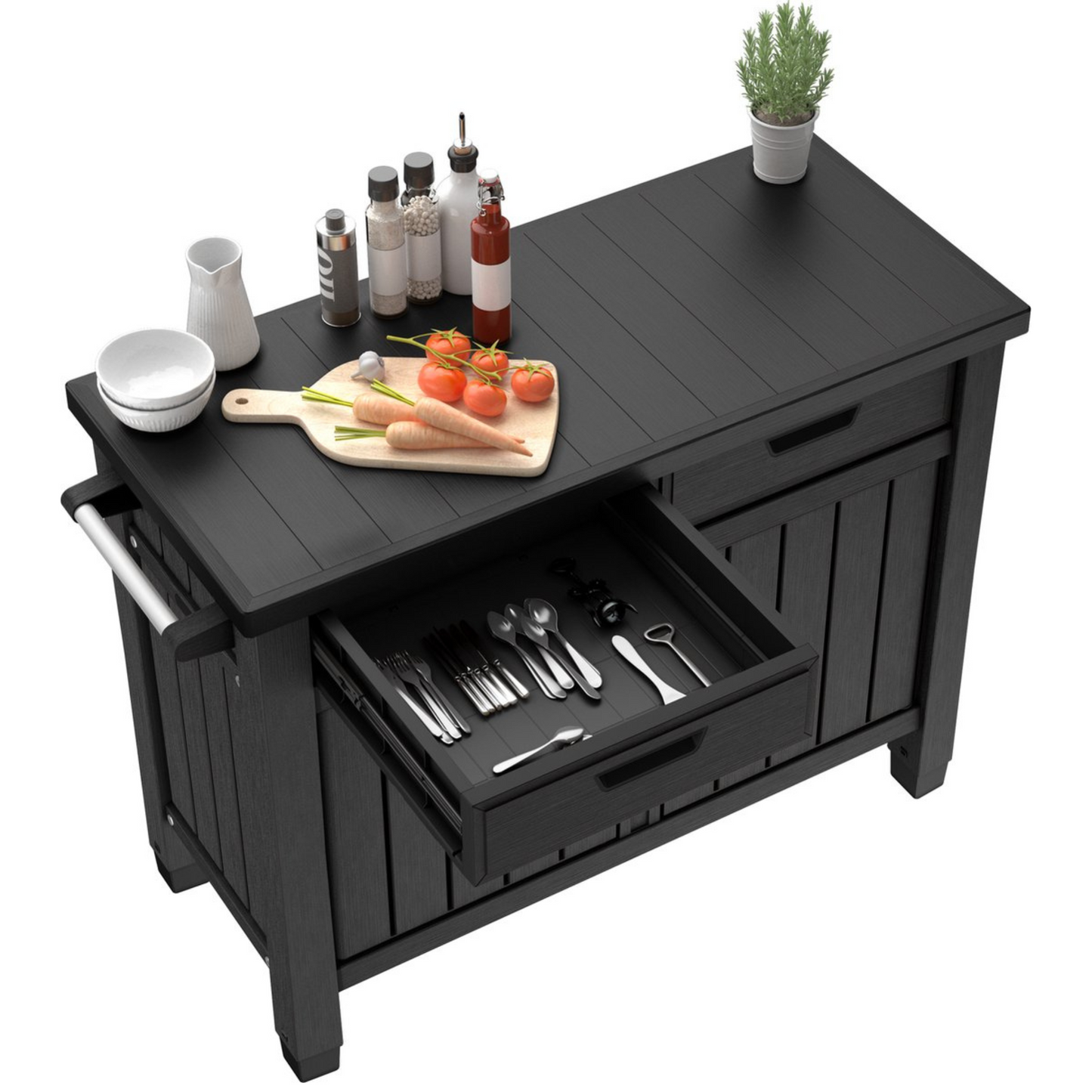 Keter Unity XL Drawers Outdoor Buffet Cabinet
