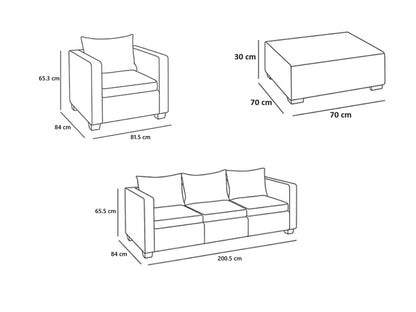 Keter Salta 5- Seater Lounge Set