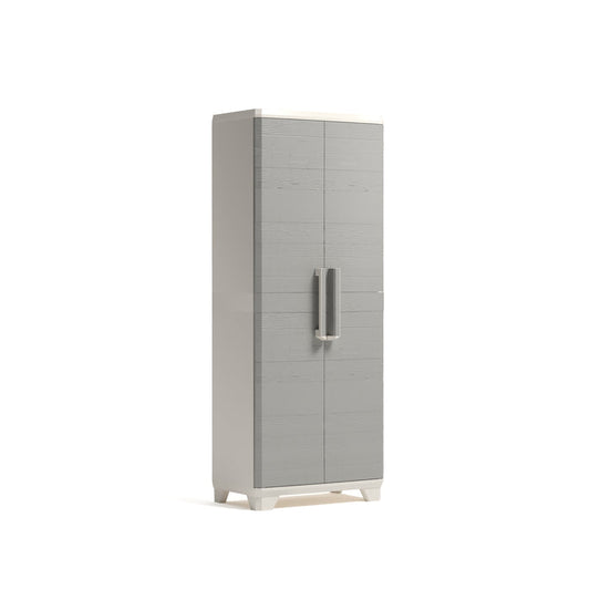 Linear Wood Tall Cabinet