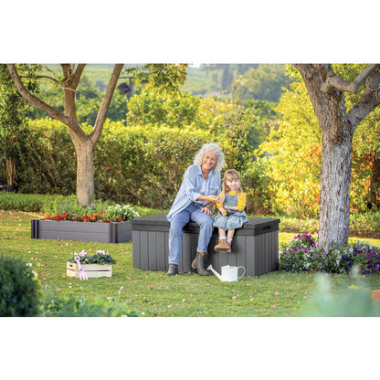 Keter Darwin 380L Storage Box - Grey