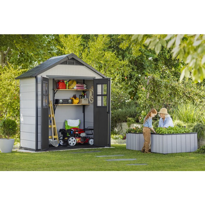 Keter Oakland Garden Shed 754 (2.1 x 1.2m) - mazeproducts
