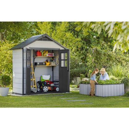 Keter Oakland Garden Shed 754 (2.1 x 1.2m) - mazeproducts