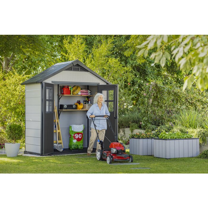 Keter Oakland Garden Shed 754 (2.1 x 1.2m) - mazeproducts