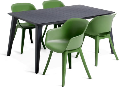 Keter Akola Dining Chair - Olive Green- 2 Pack