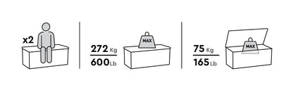 PRE ORDER: OCT. - Keter Signature 630L Storage Box - Rosewood Look